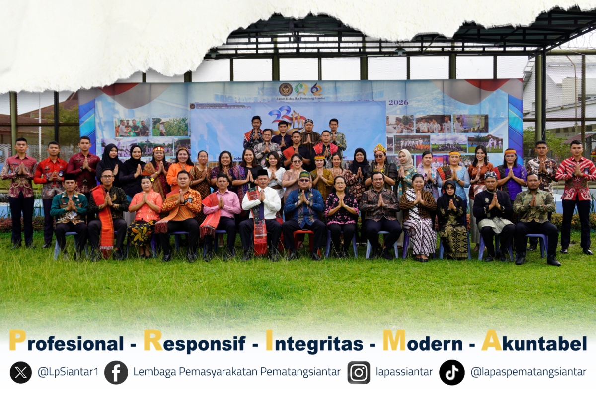 Lapas Pematangsiantar melaksanakan Upacara Peringatan Hari Keluarga Nasional